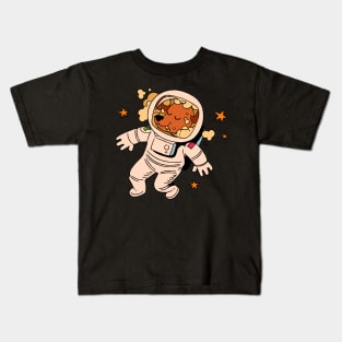 Stoned Astronaut Dog By BestPlanetBuyers Kids T-Shirt